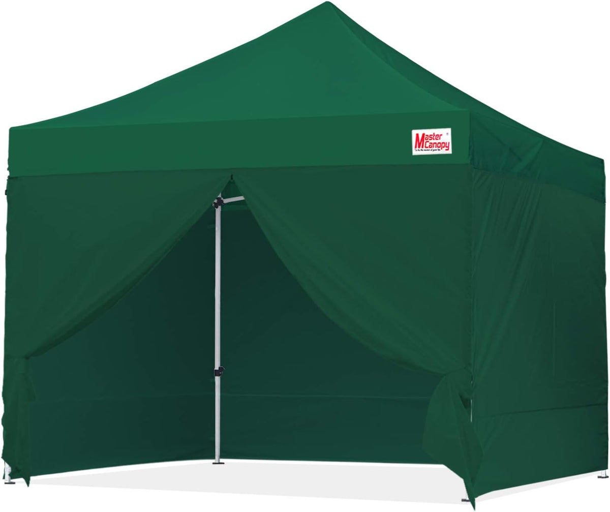 10x10 Heavy Duty Pop-up Canopy Tent with Sidewalls Y335894