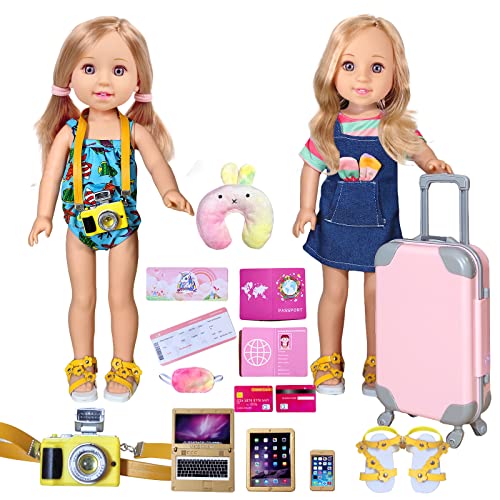 14-inch Doll Clothes and Travel Suitcase Play Set N3313