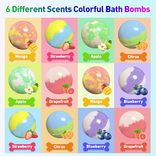12 Pc Kids Bath Bombs with Surprise Toys K410