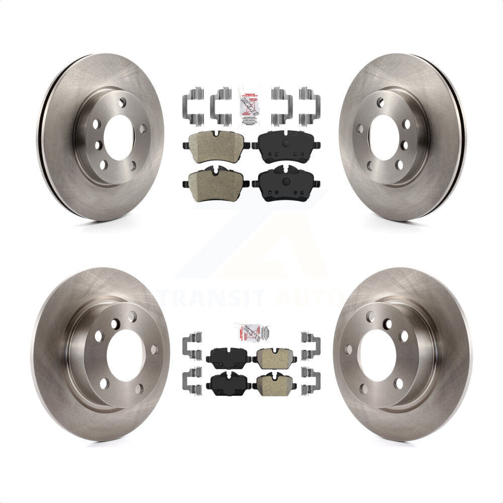Front Rear Semi-Metallic Pads And Disc Brake Rotors Kit I69987
