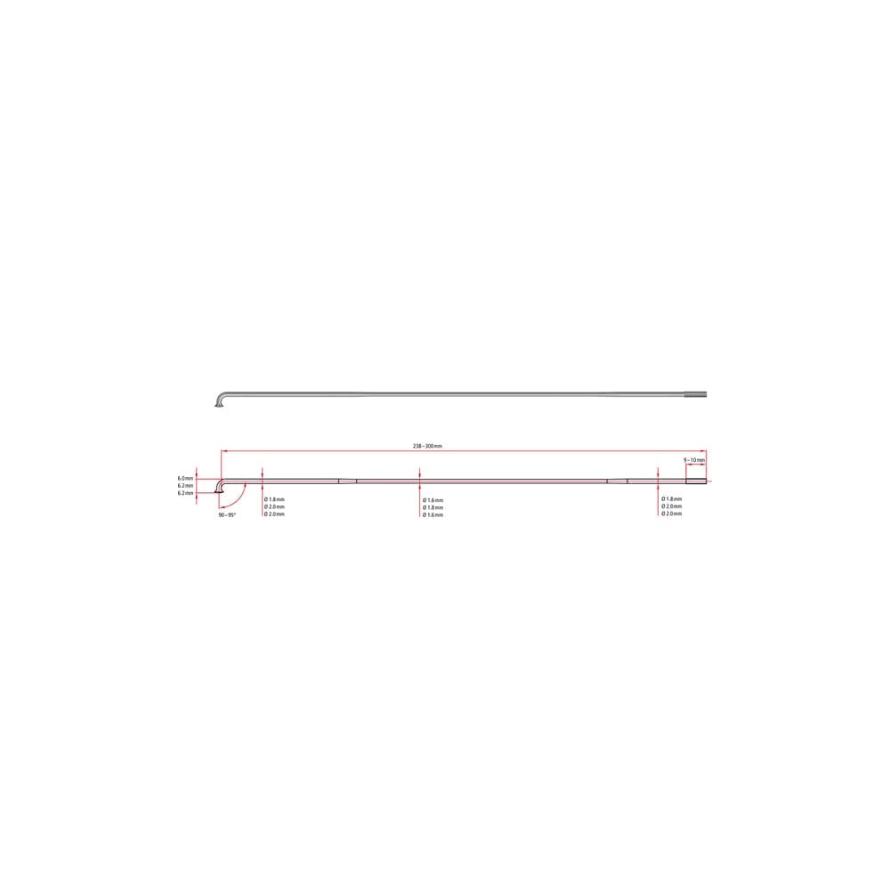 Straight Pull Spoke F2092