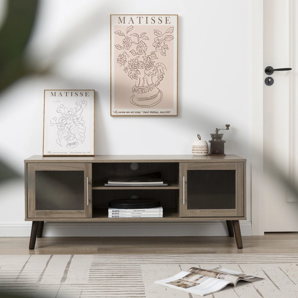 Elm Gray Wood TV Stand Z907305
