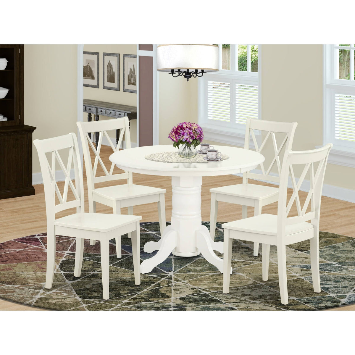 3PC Round Table and 2 Chairs V431015