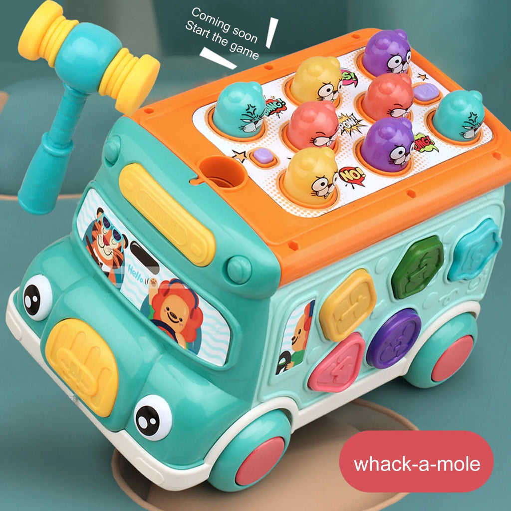 Toddler Music Bus Toys with Light Sound J35317