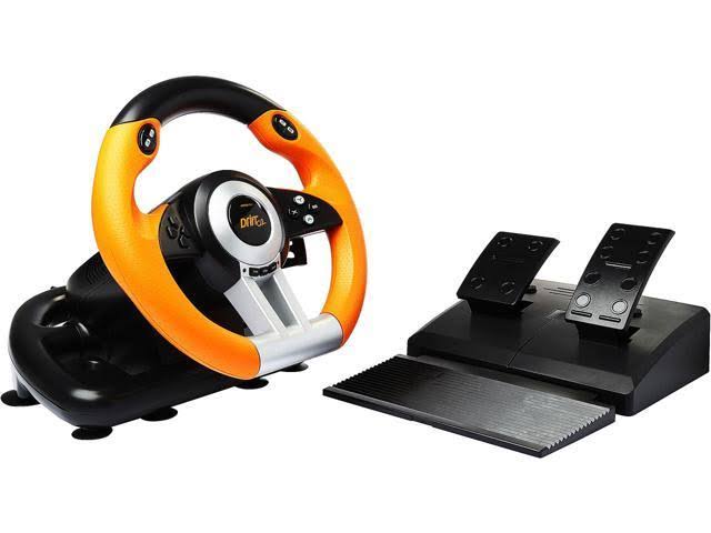 Black-Orange Racing Wheel X19789