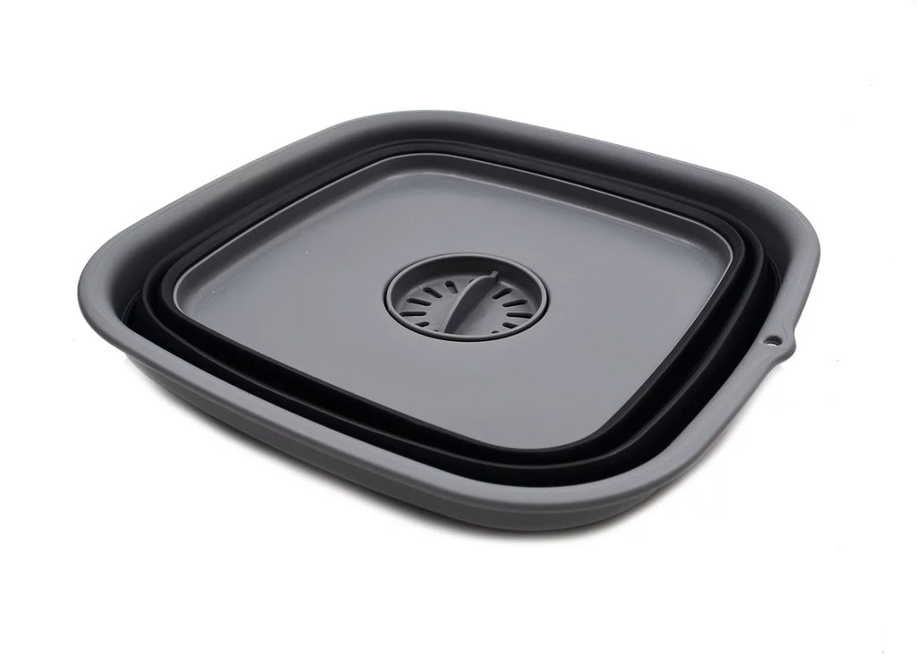 9.3L Collapsible Dishpan with Draining Plug F7286