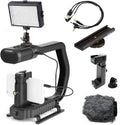 Camera Handle Grip with Stereo Microphone and LED Light P205978