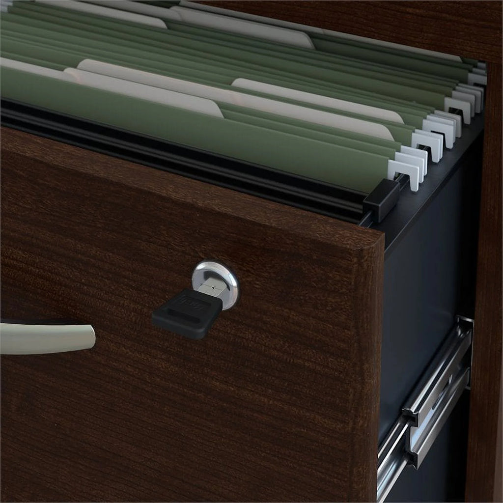 72"W Left Hand Corner Desk with Return and Mobile Cabinet N1192
