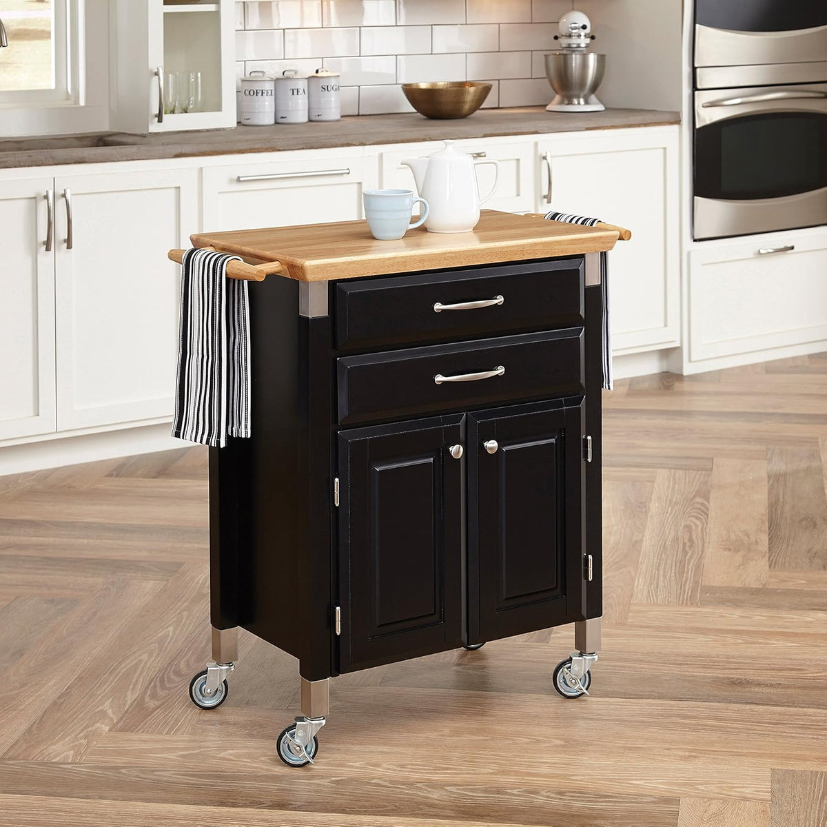 White Prep & Serve Cart N545