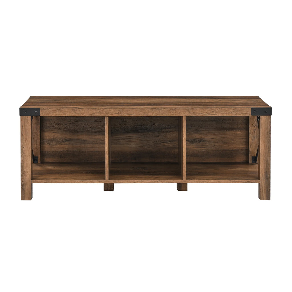 Brown Storage Bench P520122