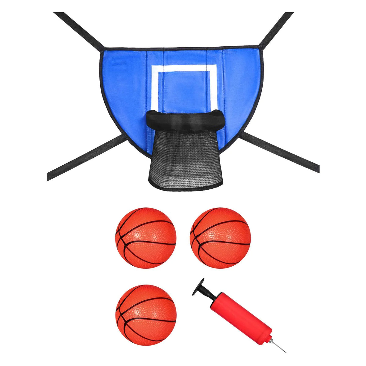 Blue 90x50cm Trampoline Basketball Hoop C5593