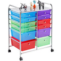 12 Drawer Rolling Storage Cart Black J150458