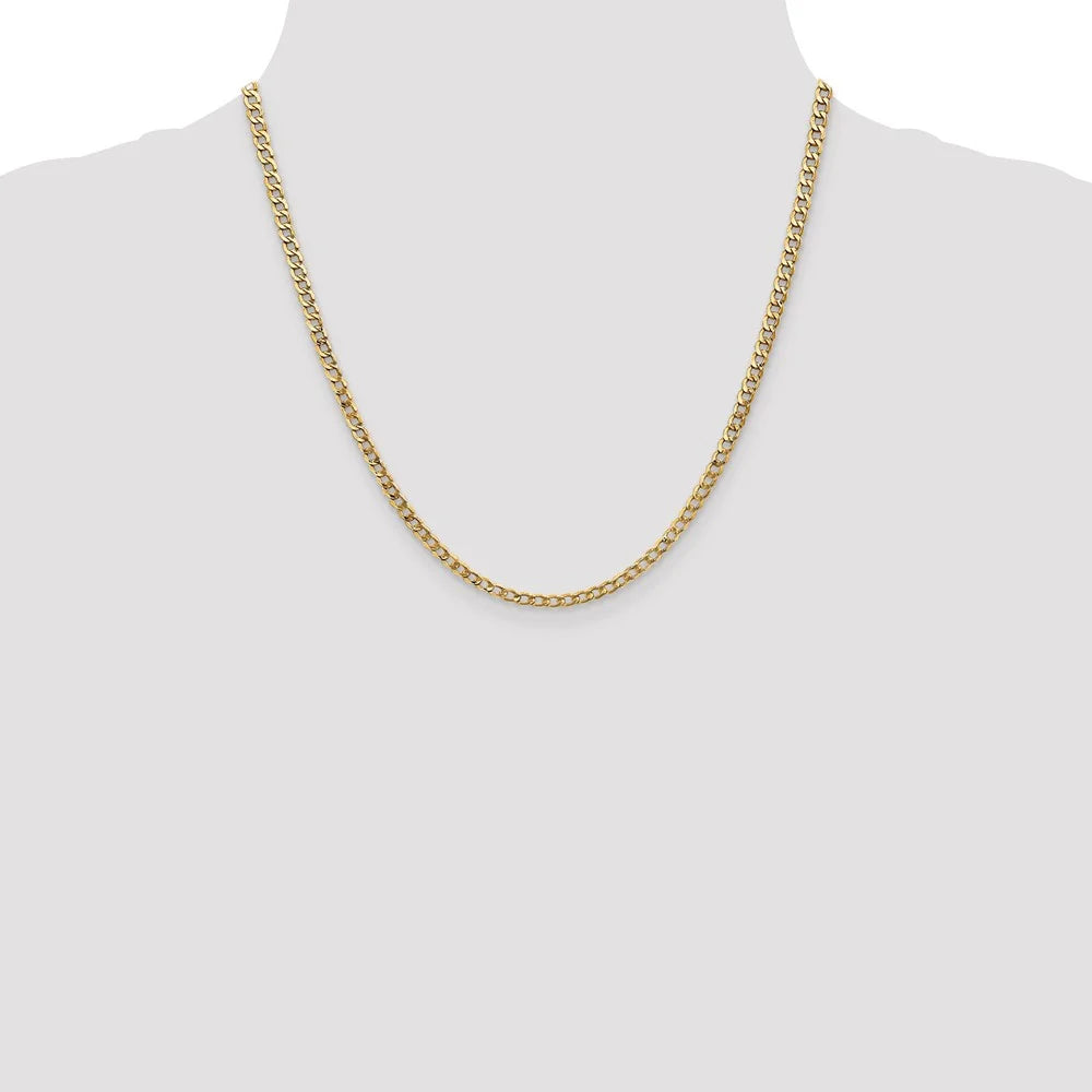 14 Karat Yellow Gold Curb Link Chain F5275