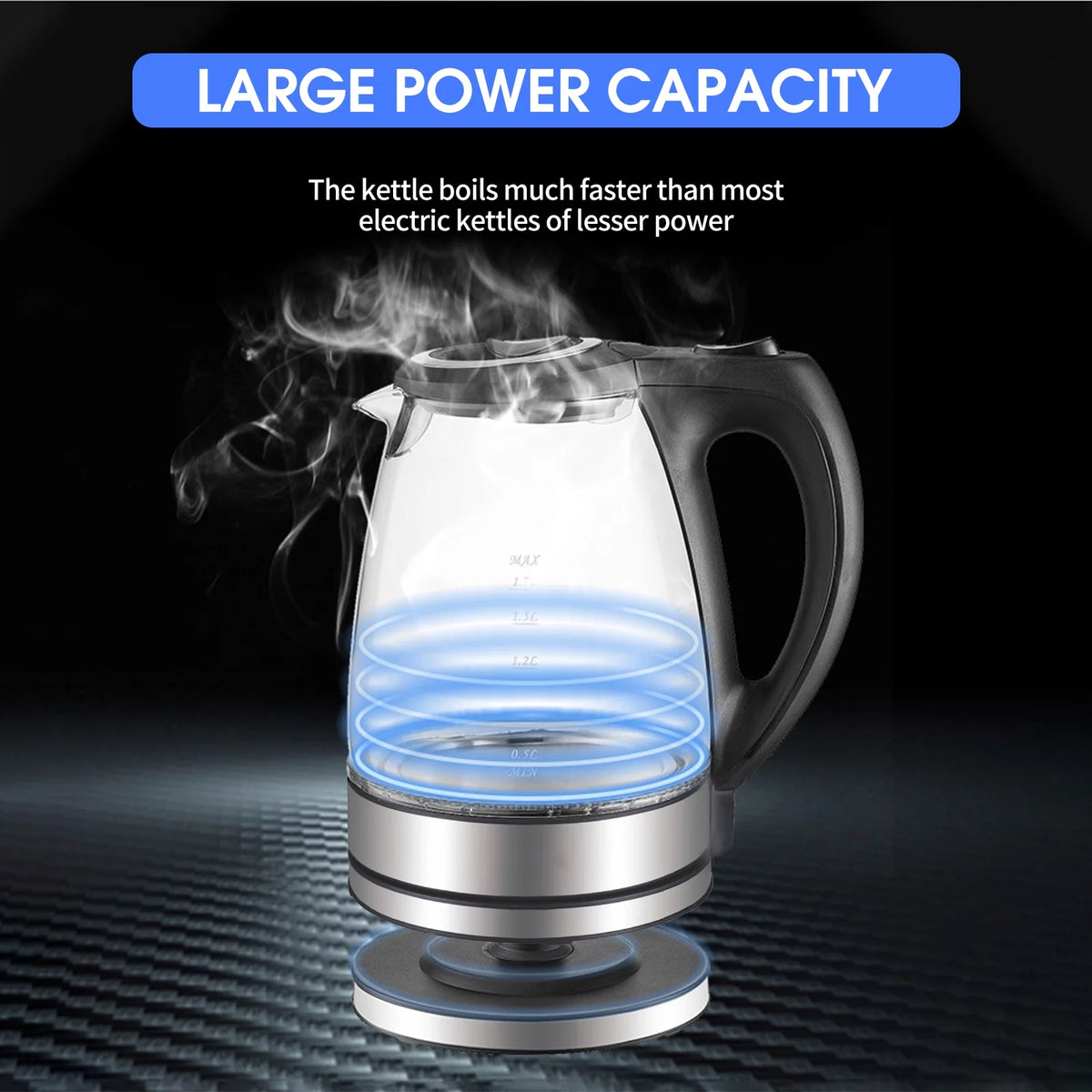 Glass Electric Kettle 1.7L H3851