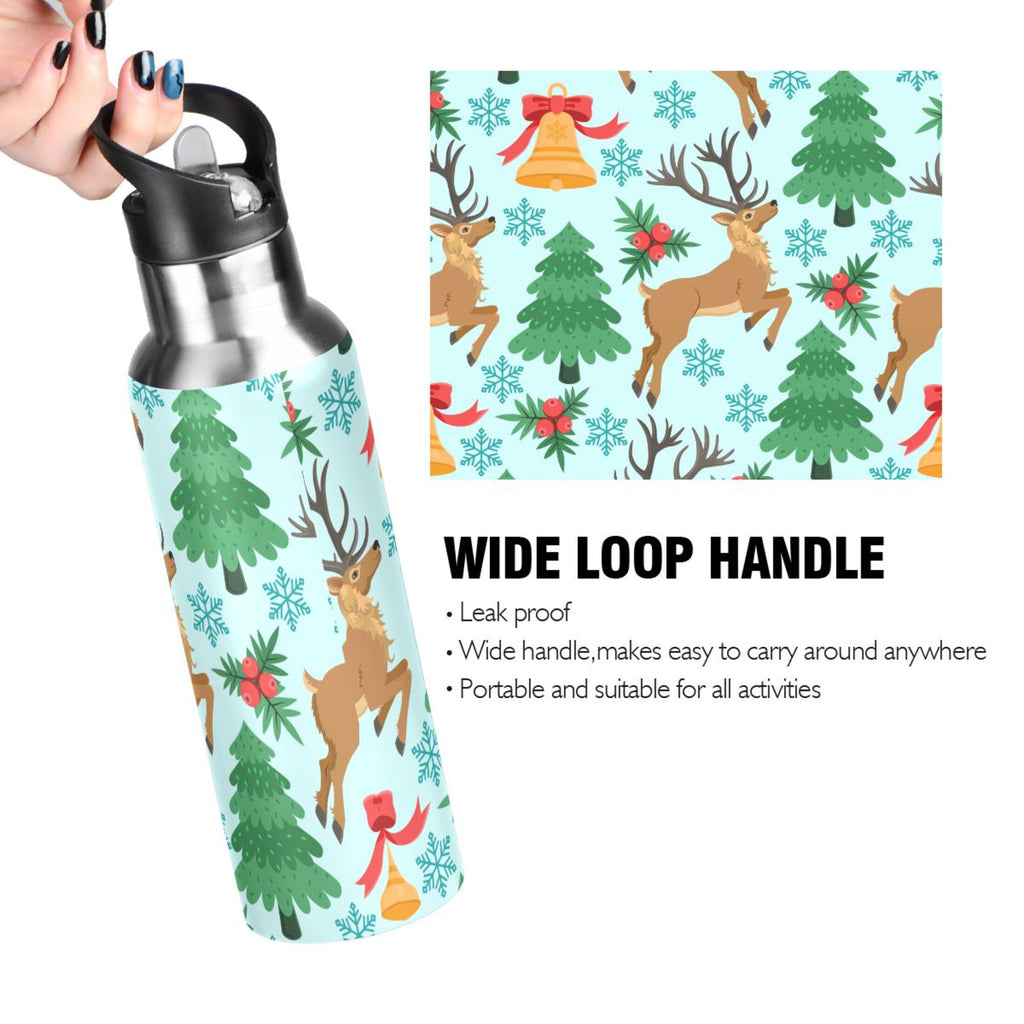 Stainless Steel Insulated Water Bottle with Straw Lid P193