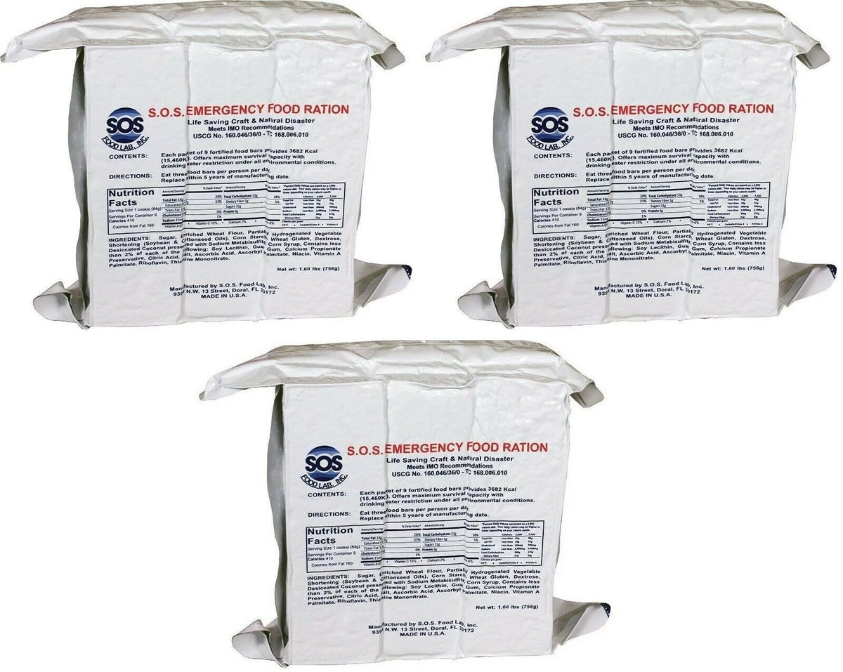 Emergency 3600 Calorie Food Bar D137