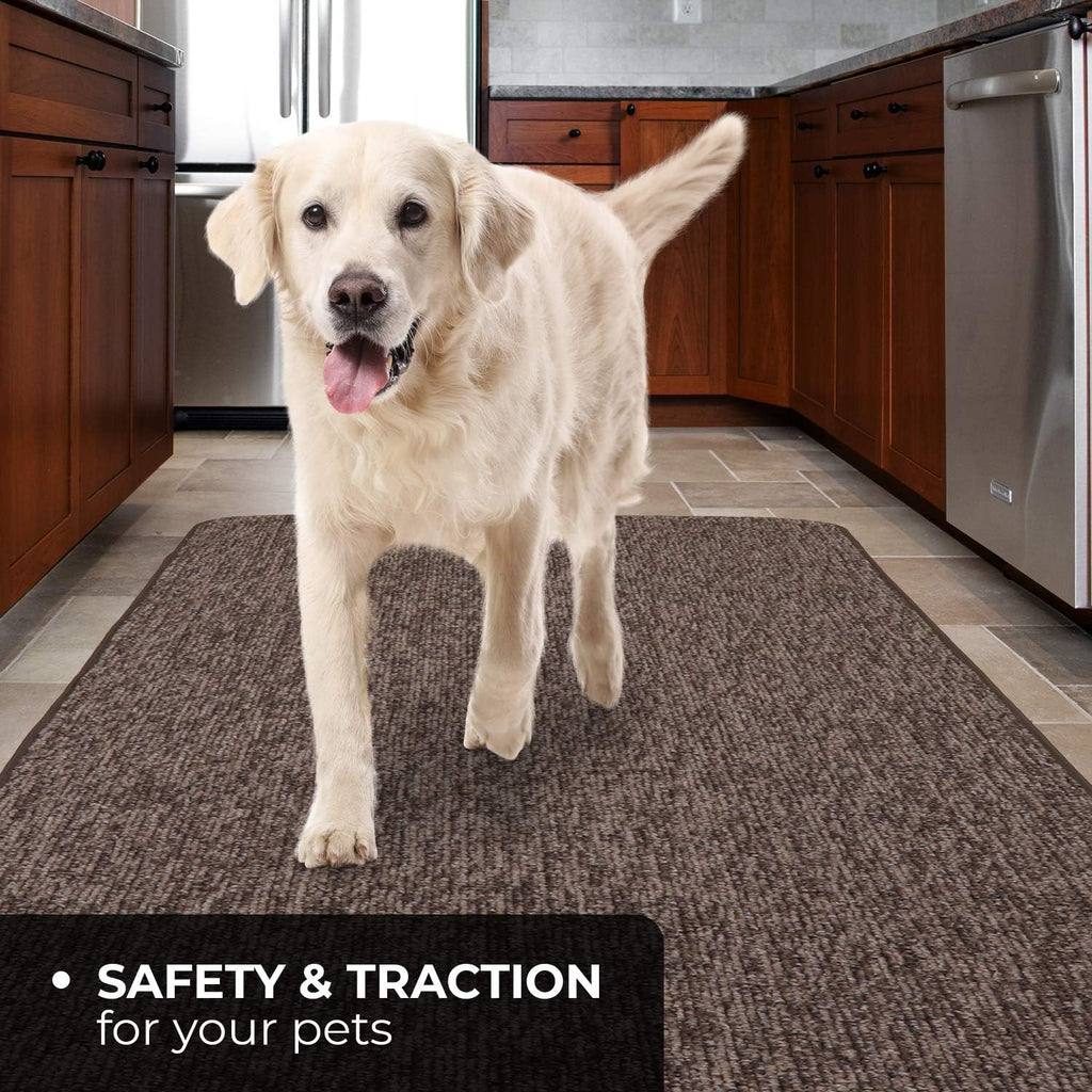 Skid-Resistant Carpet Runner Pebble Gray 12 Feet X 36 Inches W730708