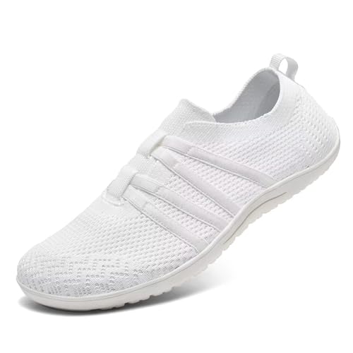Women's Barefoot Walking Shoes Wide Toe Box Flats Lightweight Trail Running Sneakers H153
