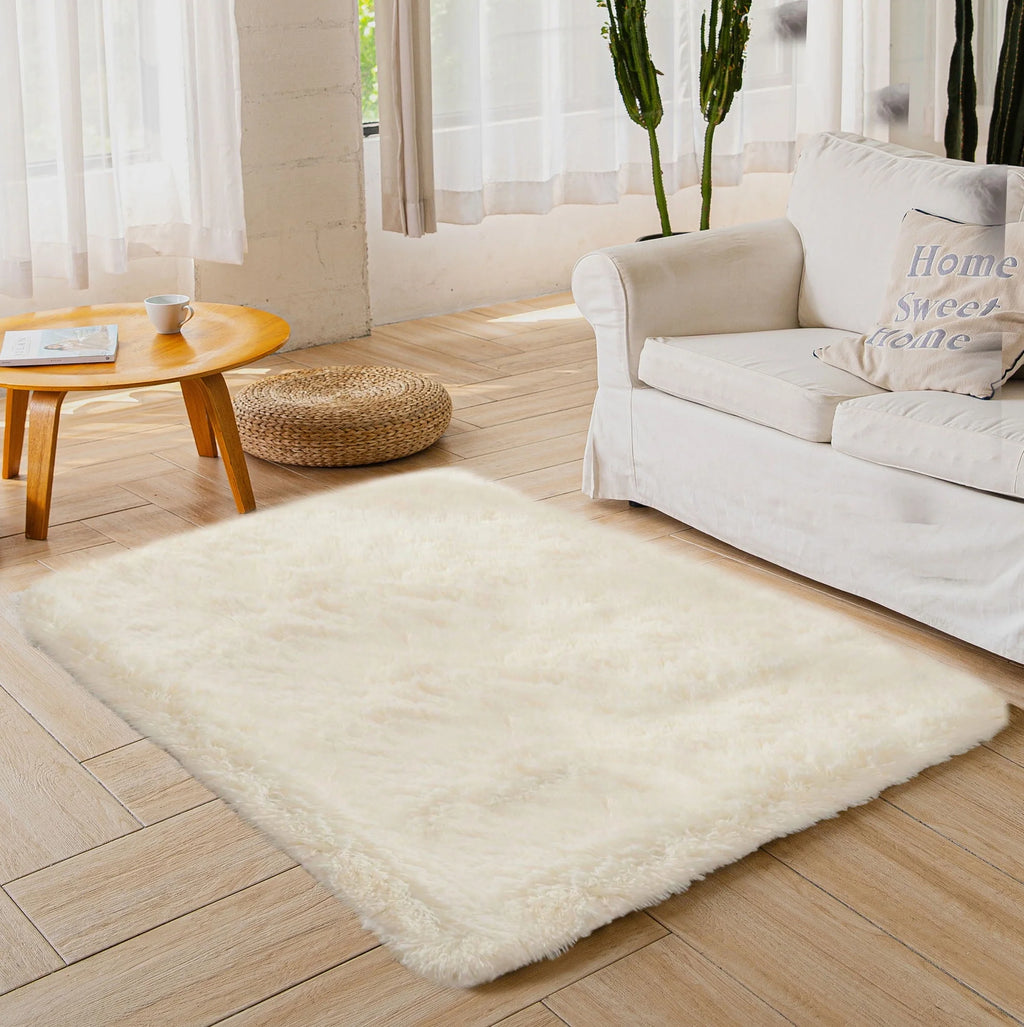 Light Gray 8' x 10' Shag Area Rug F512079