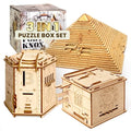 Wooden Puzzle Box with Hidden Compartment V499086