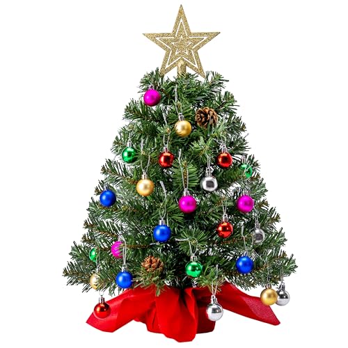 24" Mini Christmas Tree Tabletop Set with Clear LED Lights K70838