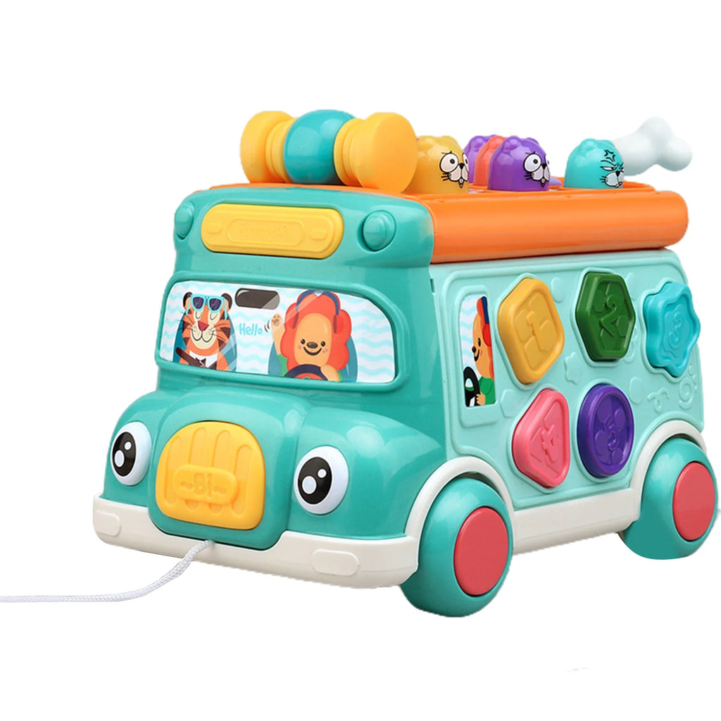 Toddler Music Bus Toys with Light Sound J35317