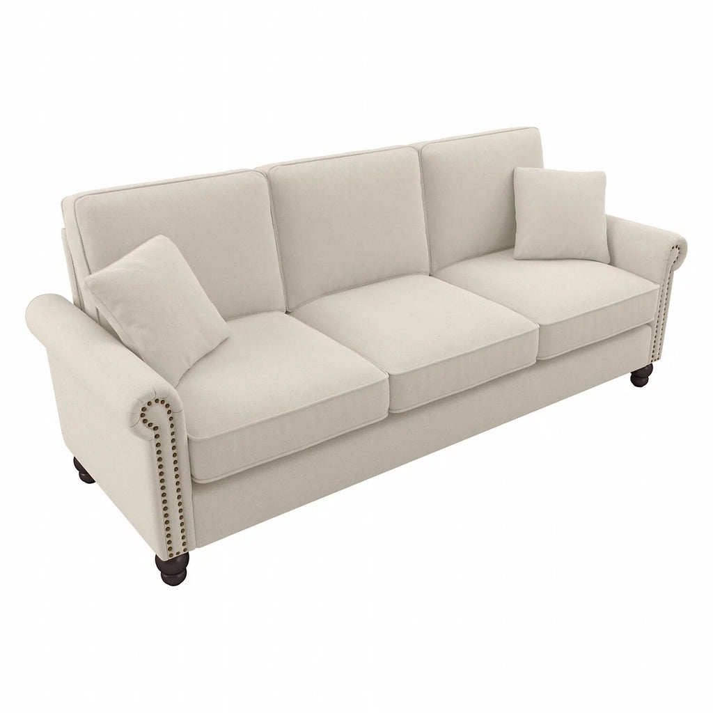Cream Herringbone Fabric Sofa I1701