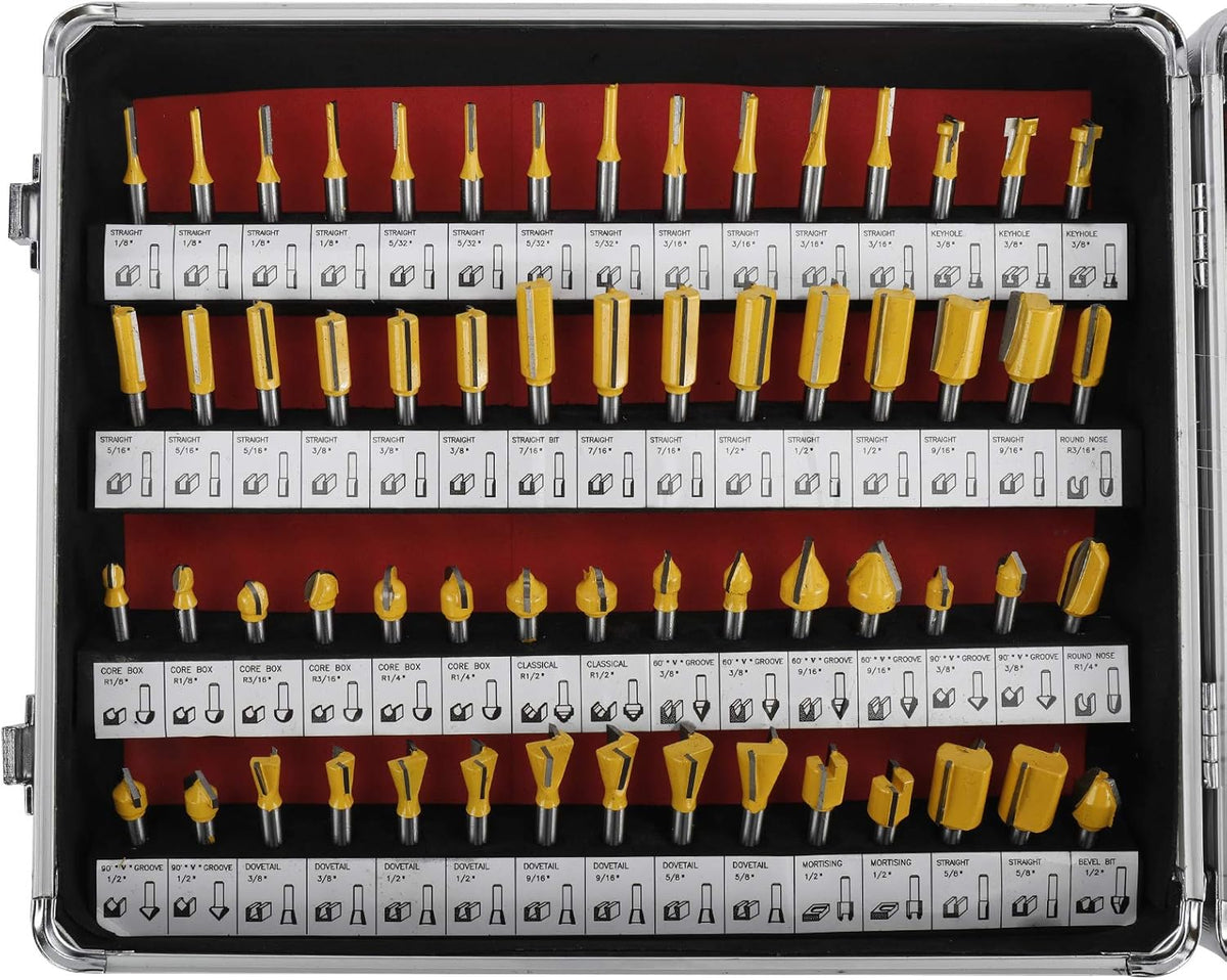100pcs Tungsten Carbide Router Bit Set T508
