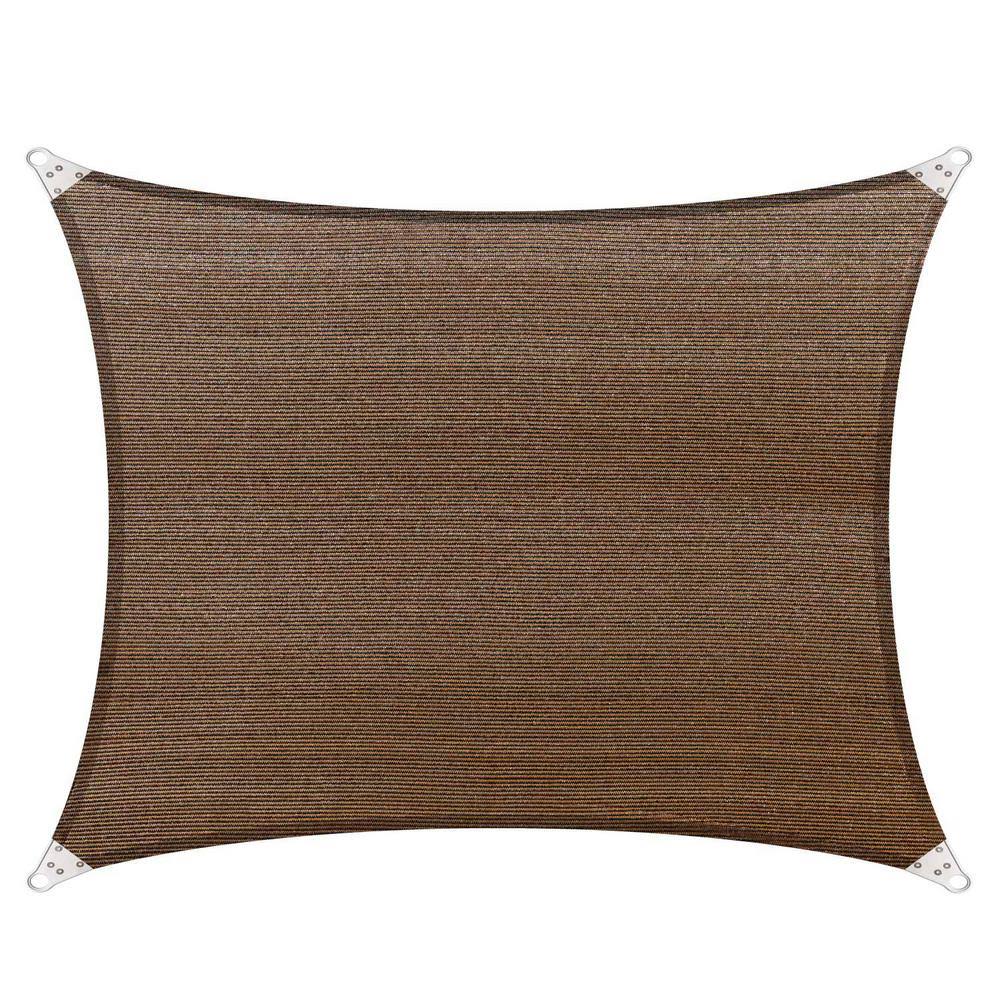 Brown Rectangle Sun Shade Sail P381