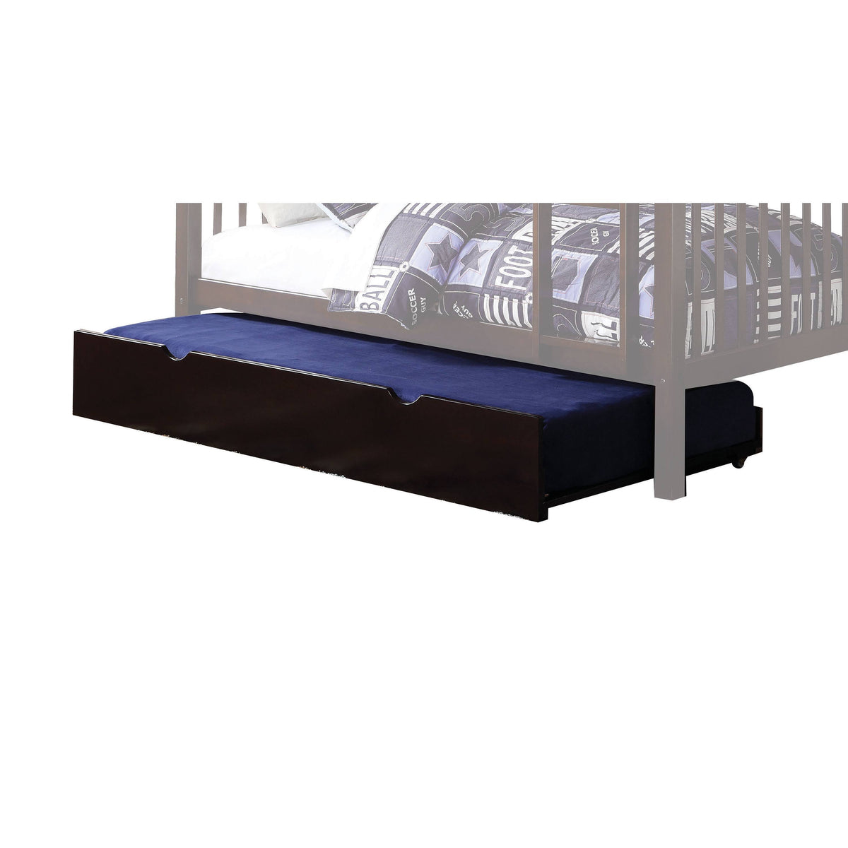 Twin Trundle with Caster Wheels Dark Brown S735155