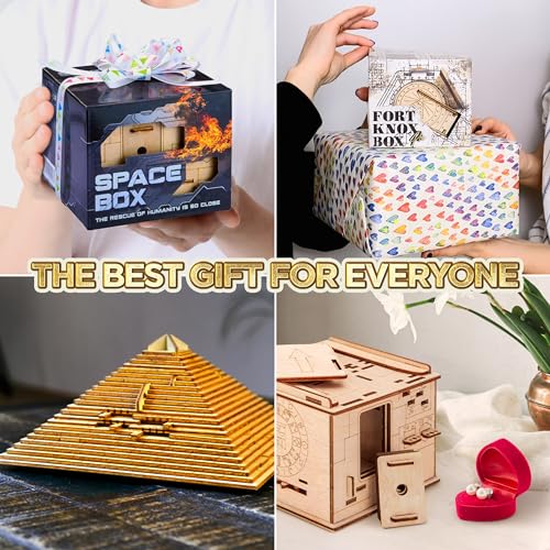 Wooden Puzzle Box with Hidden Compartment V499086