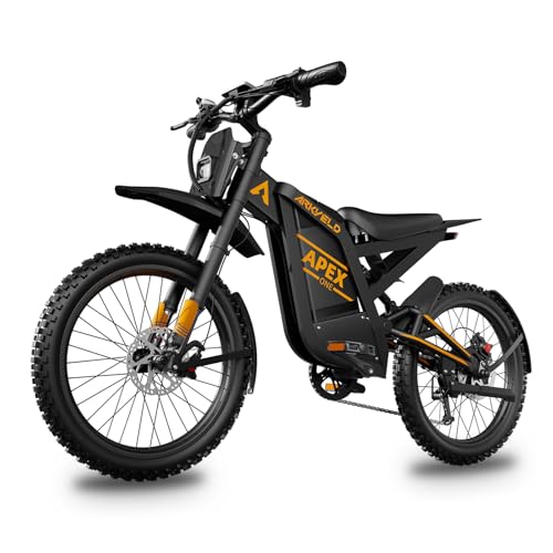 Electric Dirt Bike with 1440Wh Battery 30AH, 25 Inch Fat Tire E130