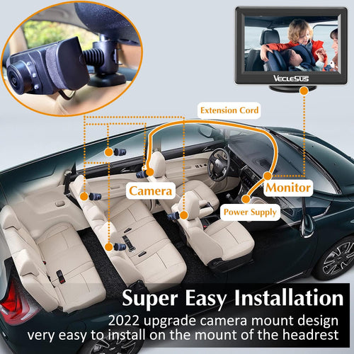 1080P HD Baby Car Camera with Monitor E867626