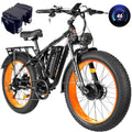 52V 30AH 26" Fat Tire Full Suspension Electric Mountain Bike Z22489