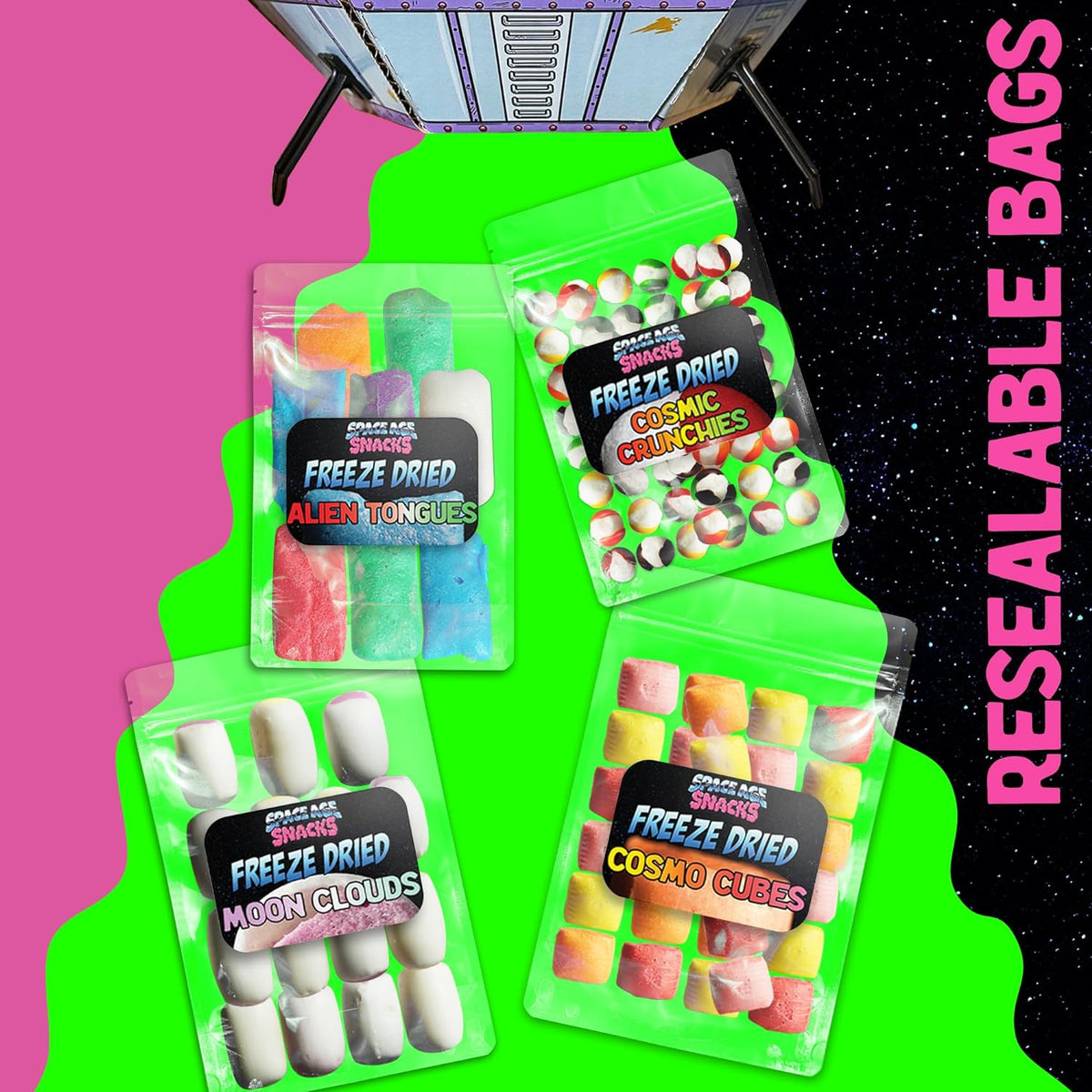 Freeze Dried Candy Variety Pack with 4 Kinds A21963