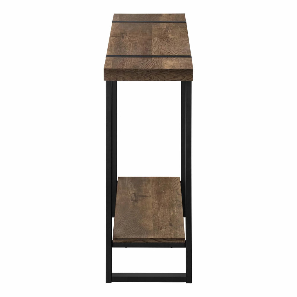 Black Narrow Metal Accent Table S773537