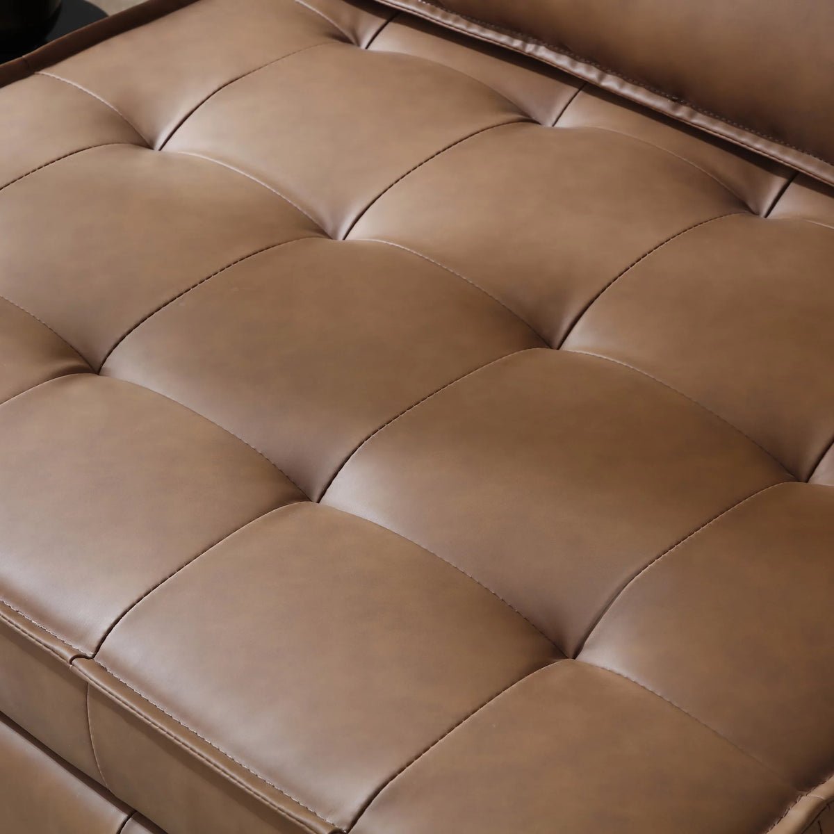 Faux Leather Ottoman Sofa Bed J51247