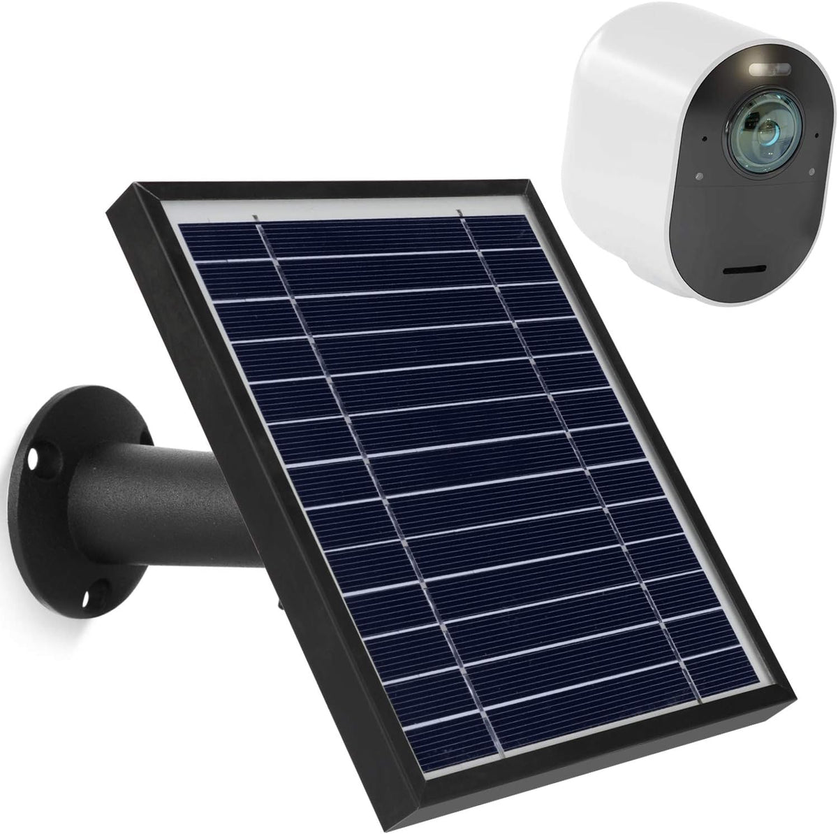 Solar Panel with 11.5ft Waterproof Magnetic Power Cable, Adjustable Mount M9892