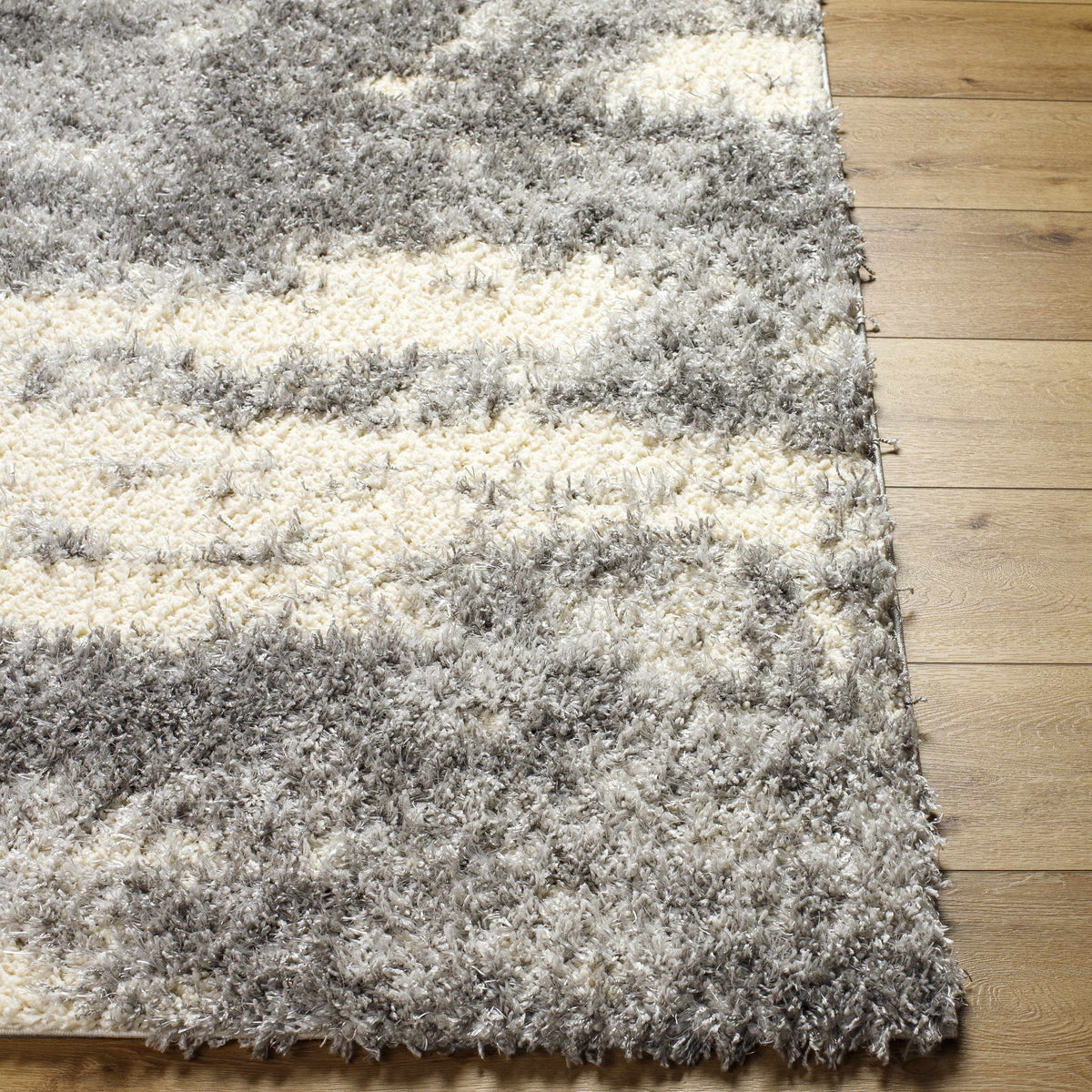 Gray Brown Plush Pile Area Rug 2' x 3' L27491
