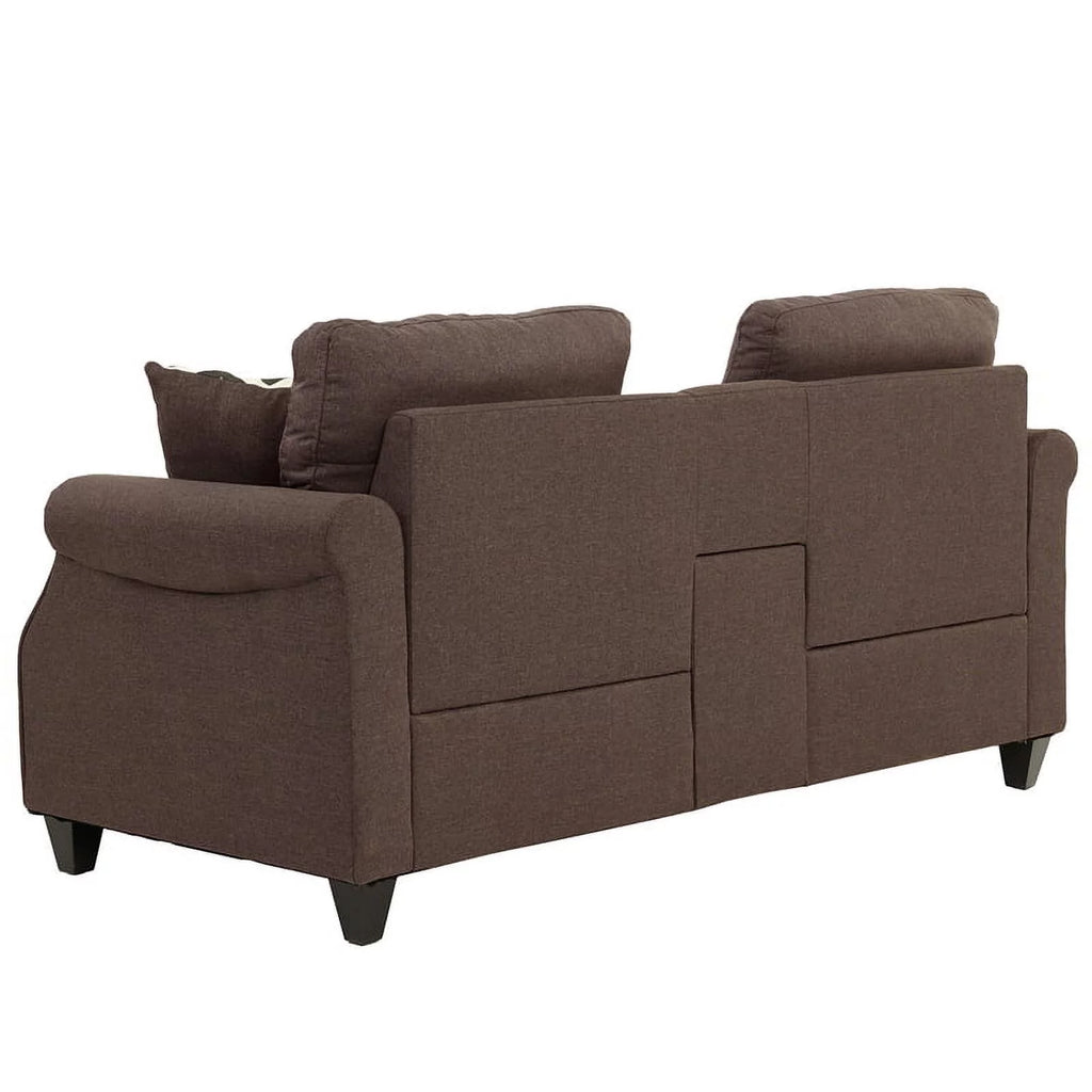 2 Piece Fabric Sofa Set with USB Console M493