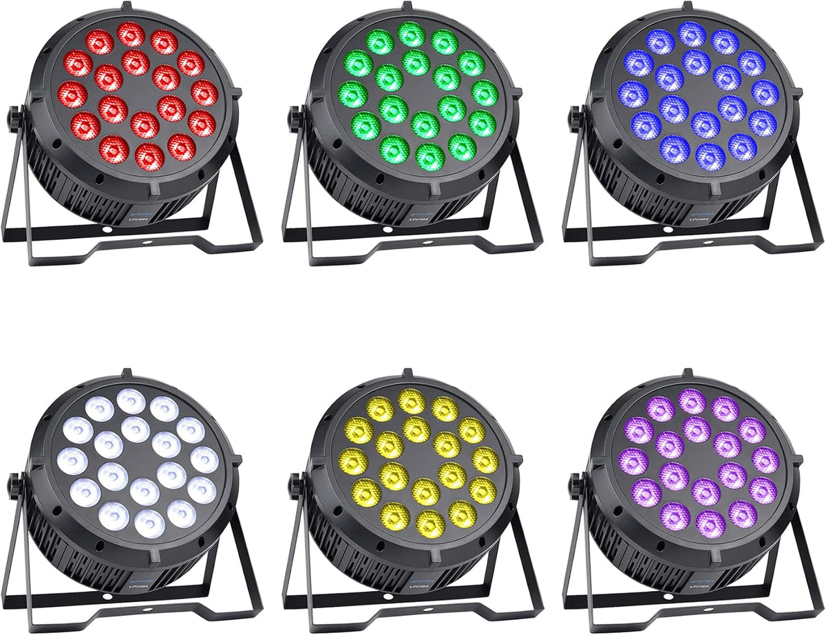 18x8W RGBW LED Stage Lights 6 Packs A260