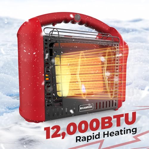 Red 12000 BTU Portable Propane Heater P560