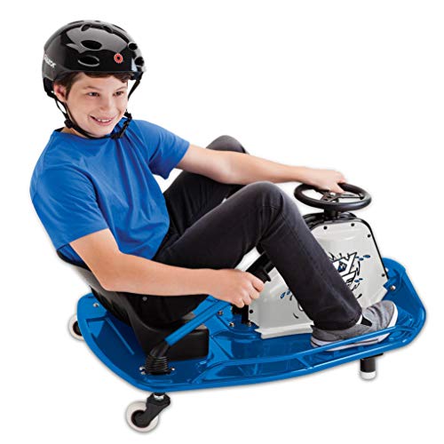 Blue 2 Pack Motorized Drifting Ride with Drift Bar and Rechargeable Battery L17649