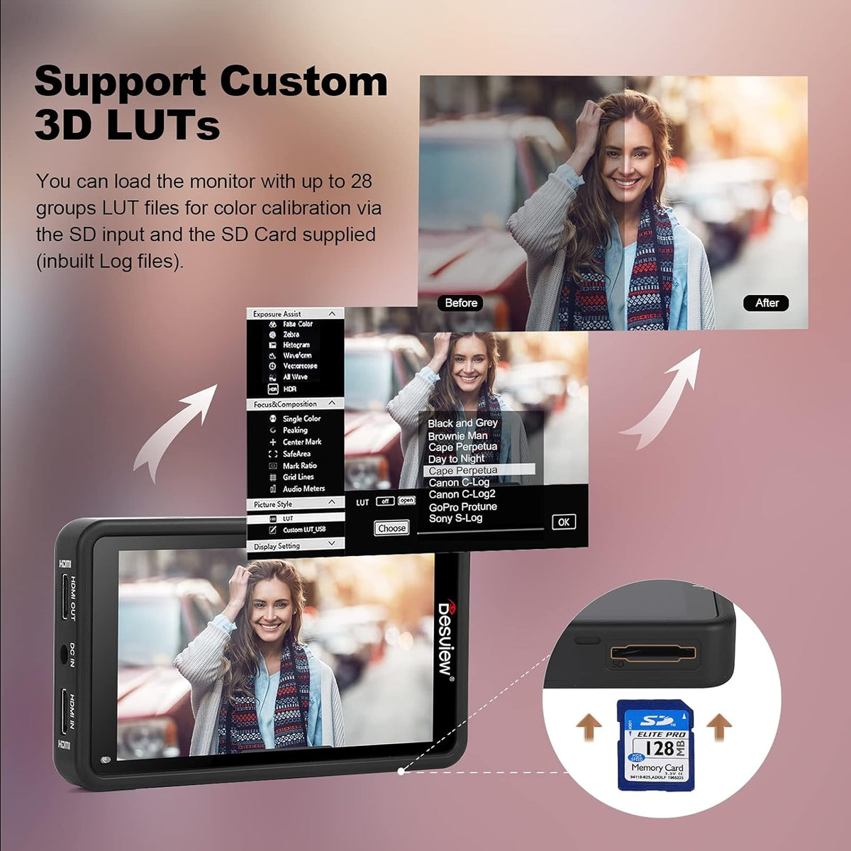 5.5 inch Touch Screen Camera Field Monitor X388
