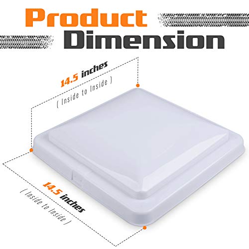 White 2 Pack RV Roof Vent Cover D578586