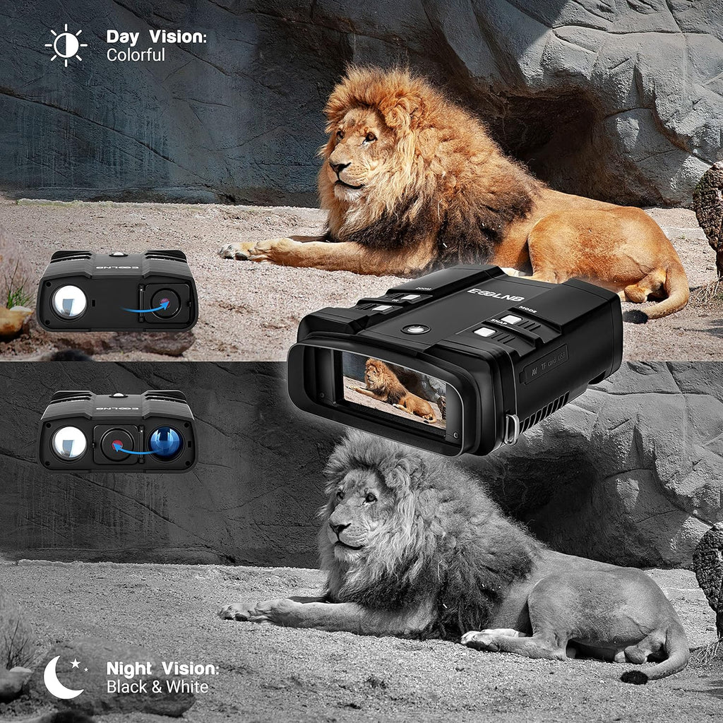 1080P Infrared Night Vision Binoculars with 64GB Card C90479
