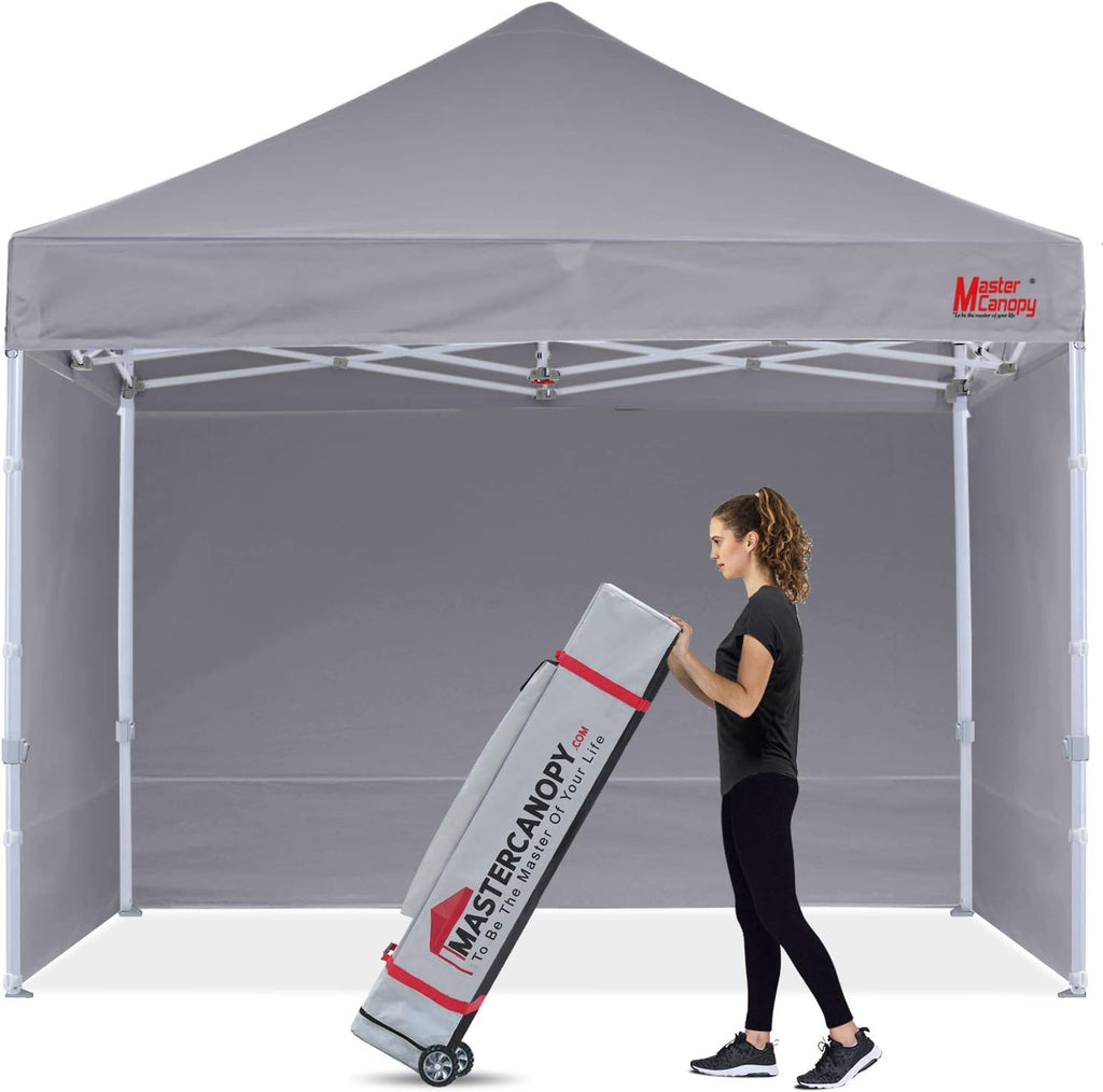 10x10 Heavy Duty Pop-up Canopy Tent with Sidewalls Y335894