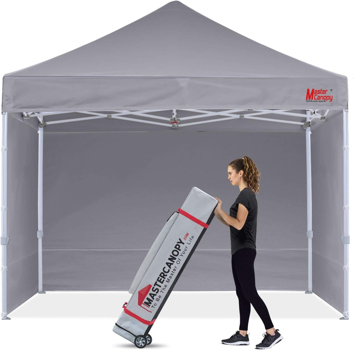 10x10 Heavy Duty Pop-up Canopy Tent with Sidewalls Y335894