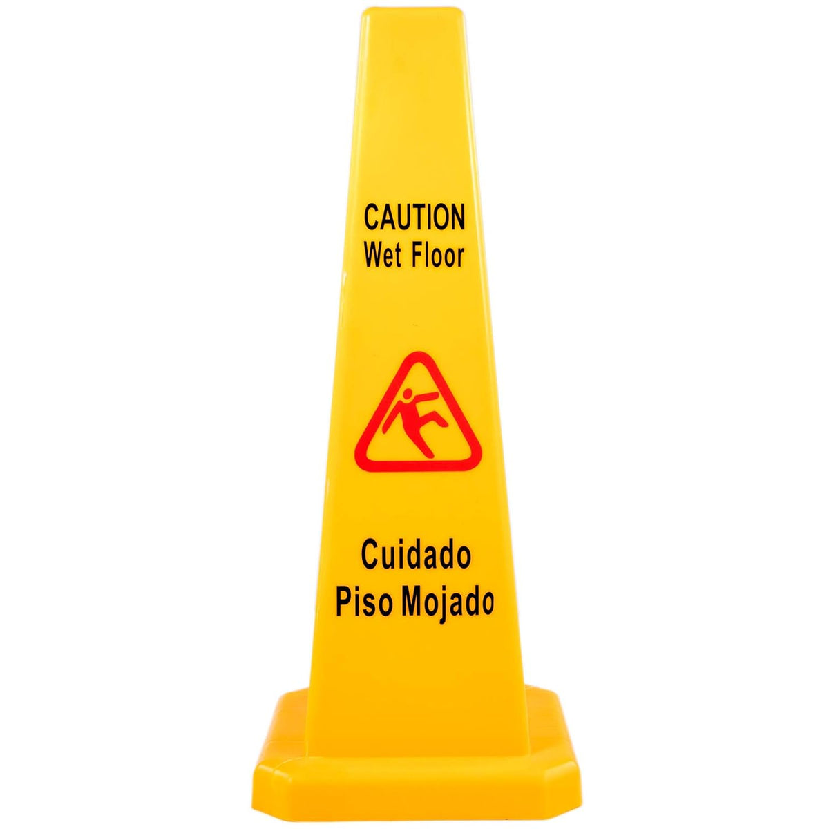 10 Pack 26-Inch Yellow 4 Sided Wet Floor Sign Y831244