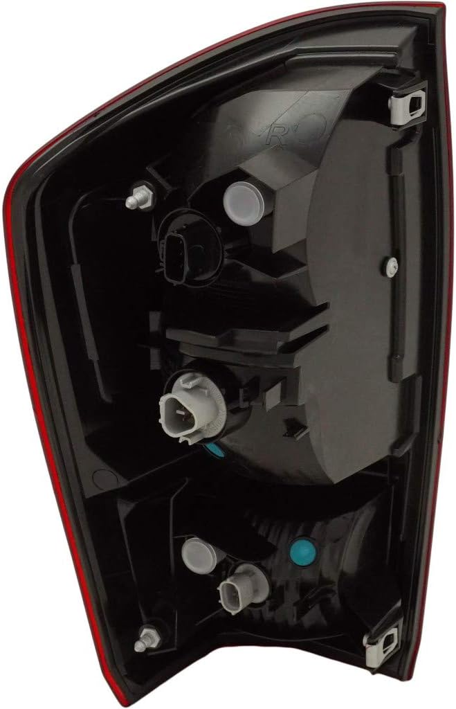 For Toyota Tacoma Tail Light Assembly Passenger Side Black Housing Red Lens H661261